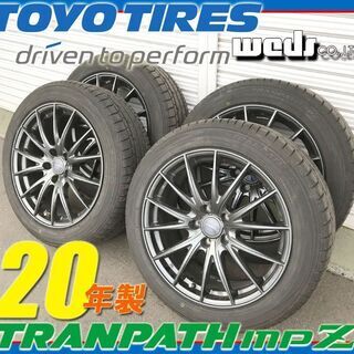 タイヤ■20年製 バリ山■TOYO TIRES 225/50R18 + Weds アルミ VELVA ◆5H-114.3 ヴェゼル フォレスタ― C-HR エスティマ 等 トランパスmpz タイヤ□20年製 バリ山□TOYO TIRES 225/50R18 + Weds アルミ VELVA