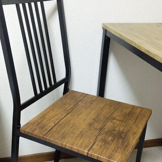 サリュ　アイアンテーブルと椅子　3点セット