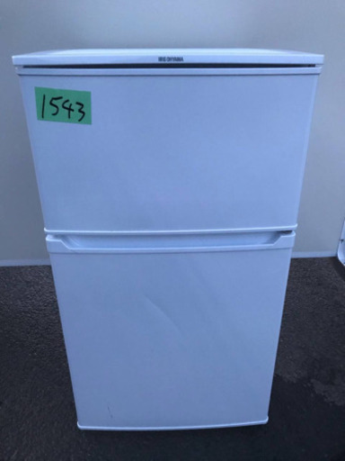 ✨2019年製✨1543番アイリスオーヤマ✨ノンフロン冷凍冷蔵庫✨IRR-A09TW-W‼️