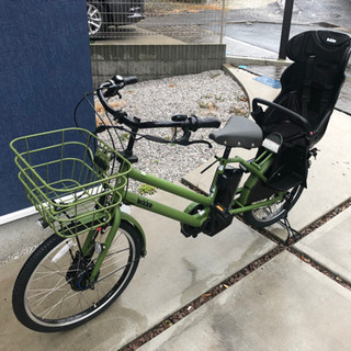 超美品　今年購入　ブリジストン電動自転車　ビッケ　グリ