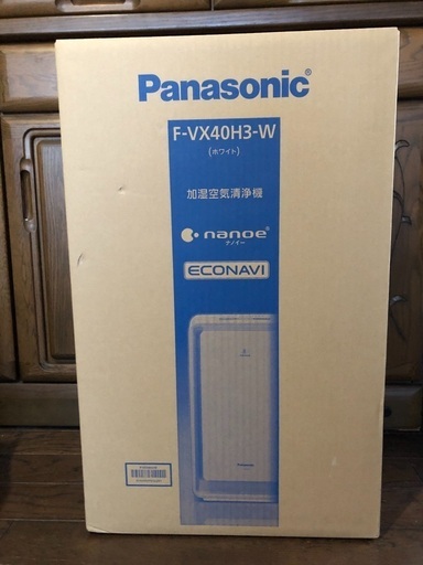 新品Panasonic パナソニック 加湿空気清浄機　VX40H3