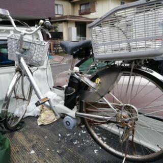 ￥９５００円　パナソニック電動自転車　汚れあり‼️サドル破れ有ります。