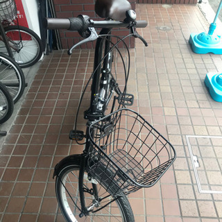 20インチ 外装6段変速 かご付き 折り畳み自転車 ブラック | www ...