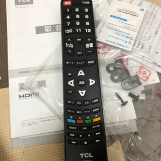 43インチ　液晶テレビ　2019年製　TCL