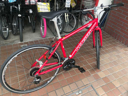 BRIDGESTONE（ブリヂストン）軽量アルミフレーム 3×8speed レッド