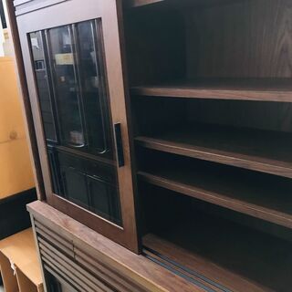 収納家具 【リサイクルショップどりーむ荒田店】 6095 食器棚 河口家具 
