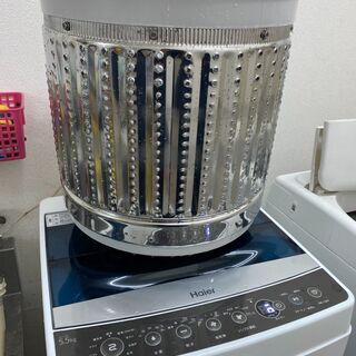 M8132 　札幌　分解清掃済み☆　ハイアール　2018年製　洗濯機　5.5㎏　JW-C55A　　送料A　カード利用可能　プラクラ南9条店　札幌G