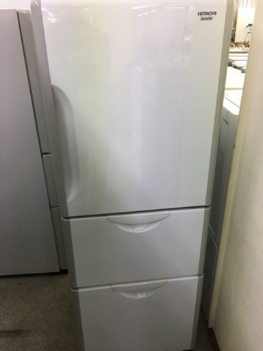 3ドア冷蔵庫　HITACHI  265ℓ  ホワイト