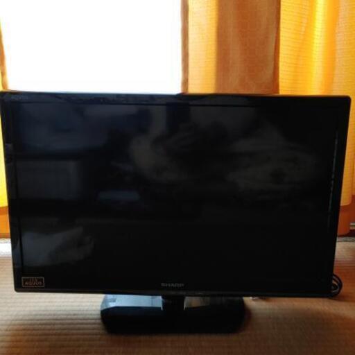 美品シャープAQUOS【LED】24インチ:テレビ【汚れ、キズは見当たりません】