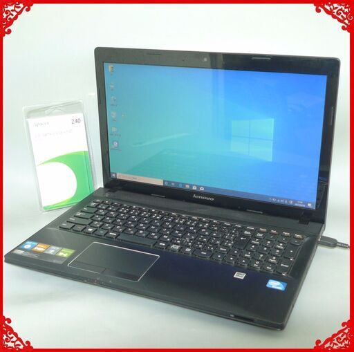 送料無料 新品SSD240GB 1台限定 中古良品 ノートパソコン 15.6型 Lenovo G500 Celeron 8GB DVDマルチ 無線 カメラ Windows10 LibreOffice
