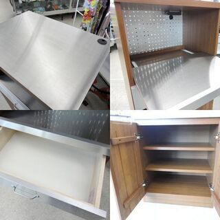 ▻レンジボード 幅60cm unico/ウニコ STRADA/ストラーダ ステンレス天 