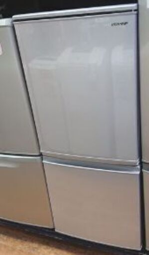 【リサイクルストアスターズ城西店】２０１９年製 ＳＨＡＲＰ シャープ ノンフロン冷凍冷蔵庫 2ドア １３７Ｌ シルバー ＳＪ－Ｄ１４Ｅ－Ｓ
