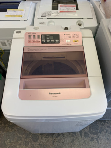 Panasonic 8.0kg 全自動洗濯機 NA-FA80H1 エコナビ   送風乾燥【プラズマクラスター槽クリーン】 2015年製