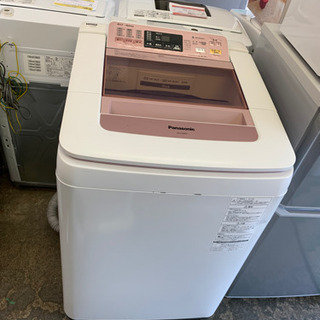 Panasonic 8.0kg 全自動洗濯機 NA-FA80H1 エコナビ   送風乾燥【プラズマクラスター槽クリーン】 2015年製