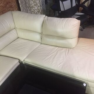 【愛品館市原店】LeatherWorld レザーワールド 革張りL型ソファ 【管理ISF008666-104】