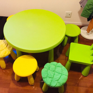 IKEA定番 キッズ テーブルセット