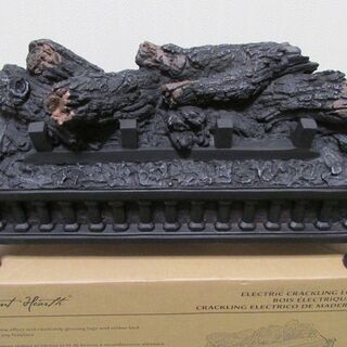 木枠のつくりがリアルな疑似ログ（疑似暖炉） 新品同