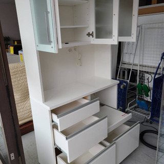 終了※▽▽6千円引き▽▽ ☆ニトリ☆【大型ホワイト家具 分離式