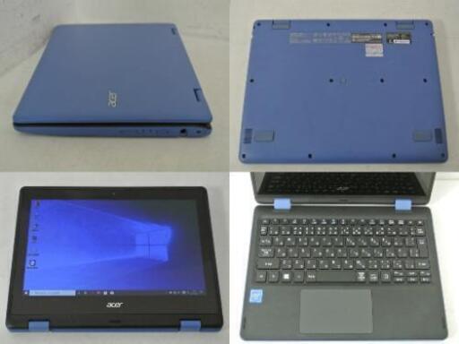 バッテリー新品！エイサー R3-131T☆お洒落なスカイブルー☆回転ヒンジ式PC