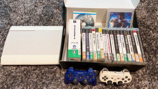 PS3(250gb)andコントローラー2つandソフト多数(20点)(本体6000円＋ソフト5000円＝11000円)
