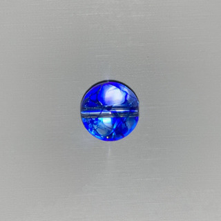 ブルークラック水晶（爆裂水晶）（染色）（10mm玉）粒売り