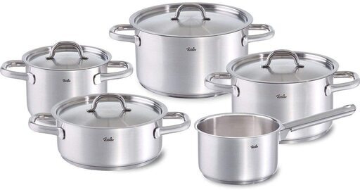 【お譲り先決定済】ステンレス鍋、フライパン　【Fissler 5点セット、Zwillingフライパン、Fisslerフライパン】