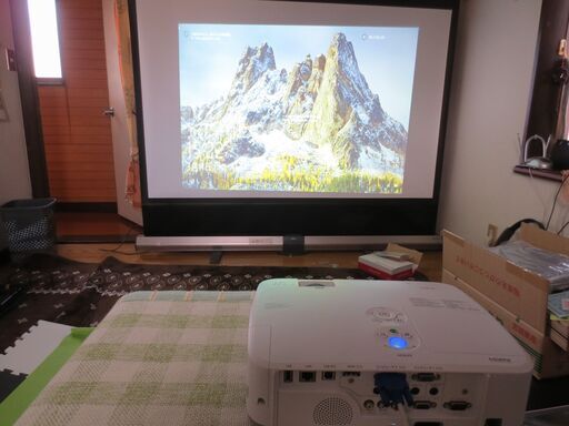 NEC プロジェクターViewLight 美品NP-M361XJL NP01SN-80W 100インチスクリーンセット
