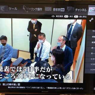 きまりました　SHARP シャープ AQUOS 液晶テレビ 32V型 32型液晶テレビ LC-32S5 2017年製  取扱説明書付 リモコンあり 