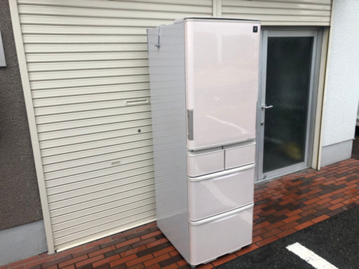 美品■SHARP 冷蔵庫 424L プラズマクラスター 両開き シャープ 大型冷蔵庫