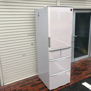 美品□SHARP 冷蔵庫 424L プラズマクラスター 両開き シャープ 大型冷蔵庫