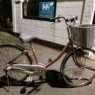 【ネット決済】ピンク自転車