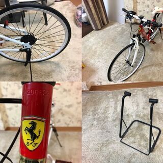 Ferrari フェラーリ クロスバイク レッド 700×28C アルミ素材 変速機 