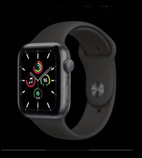 Apple Watch SE スペースグレイブラックスポーツバンドGPS40mm新品