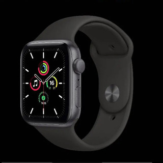 Apple Watch SE スペースグレイブラックスポーツバンドGPS40mm新品