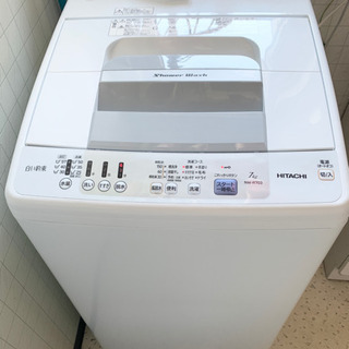 GW限定！お値引中！HITACHI 日立 洗濯機 白い約束 NW-R703 7.0kg 2017製 ピュアホワイト