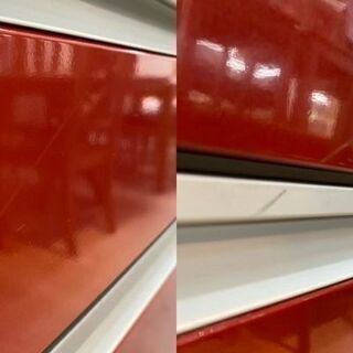 【愛品館 江戸川店】松田家具　キッチンボード　食器棚　ID:151-006918-007　配送可　代引き配送可（代引きの場合は現金のみのお取り扱になります）