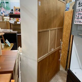 【愛品館 江戸川店】松田家具　キッチンボード　食器棚　ID:151-006918-007　配送可　代引き配送可（代引きの場合は現金のみのお取り扱になります）