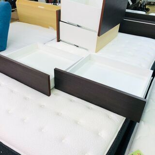 愛品館市原店】 ニトリ チェストベッド セミダブルベッド 【管理 
