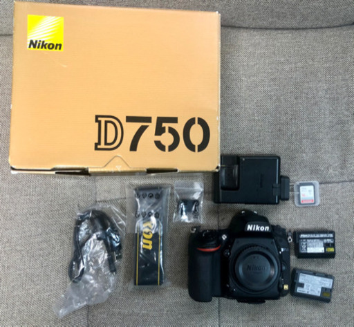 Nikon D750 ボディ 純正バッテリー2個+SDカード+付属品 | procomm.ca