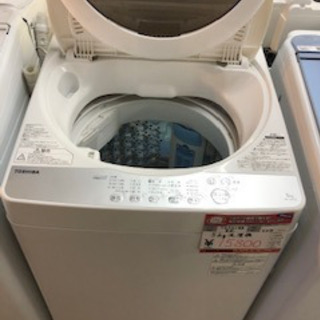中古 激安　TOSHIBA 東芝　全自動洗濯機　５kg 　2018年製　　AW-5G6　￥15,800円！！　
