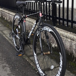 整備済＞CANOVER(カノーバー)クロスバイク・ブラック 700C・3×7段変速