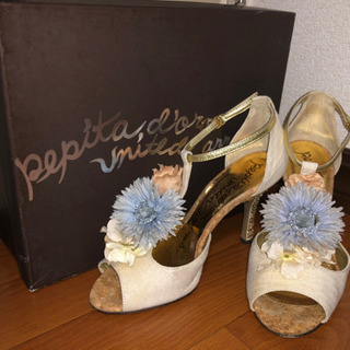 PEPITA D'ORO 花付きヒール