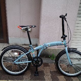 [TRADEA]ITALIAN GUARDIAN 20吋折り畳み自転車 シングル/サックスｘブラック