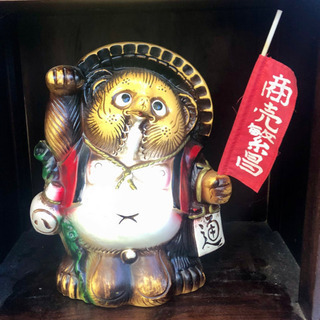 ⬛️ たぬき（狸）の置き物 ！ 縁起良し⬛️ 高級 信楽焼き！⬛️ 商売