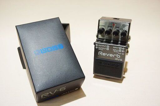 【苫小牧バナナ】状態良好☆BOSS/ボス Reverb RV-6 リバーブ ペダル エフェクター 保証書・箱付き 動作品♪