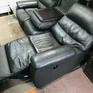 リサイクルショップどりーむ荒田店】 7375 リクライニングソファ 合成 
