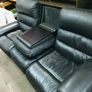 リサイクルショップどりーむ荒田店】 7375 リクライニングソファ 合成 