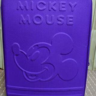 ミッキーマウス　キャスターバック　紫