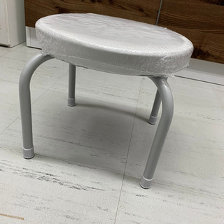 新品未使用品✨ ニトリ ローチェア チェア 椅子 白 パイプ椅子
