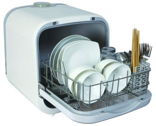 工事不要　2人用の食洗機　エスケイジャパン 食器洗い乾燥機 Jaime タンク式 ホワイト SDW-J5L-W